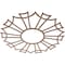 Ekena Millwork Augustus Wood Fretwork Pierced Ceiling Medallion, Walnut, 38"OD x 13 3/8"ID x 1/4"T CMWP38X38X0250AUWA - alternate 2